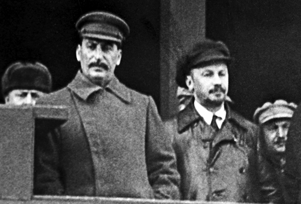 Иосиф Сталин и Николай Бухарин