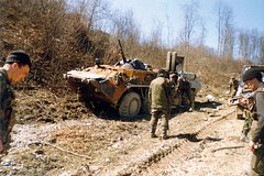Подбитый БТР-80